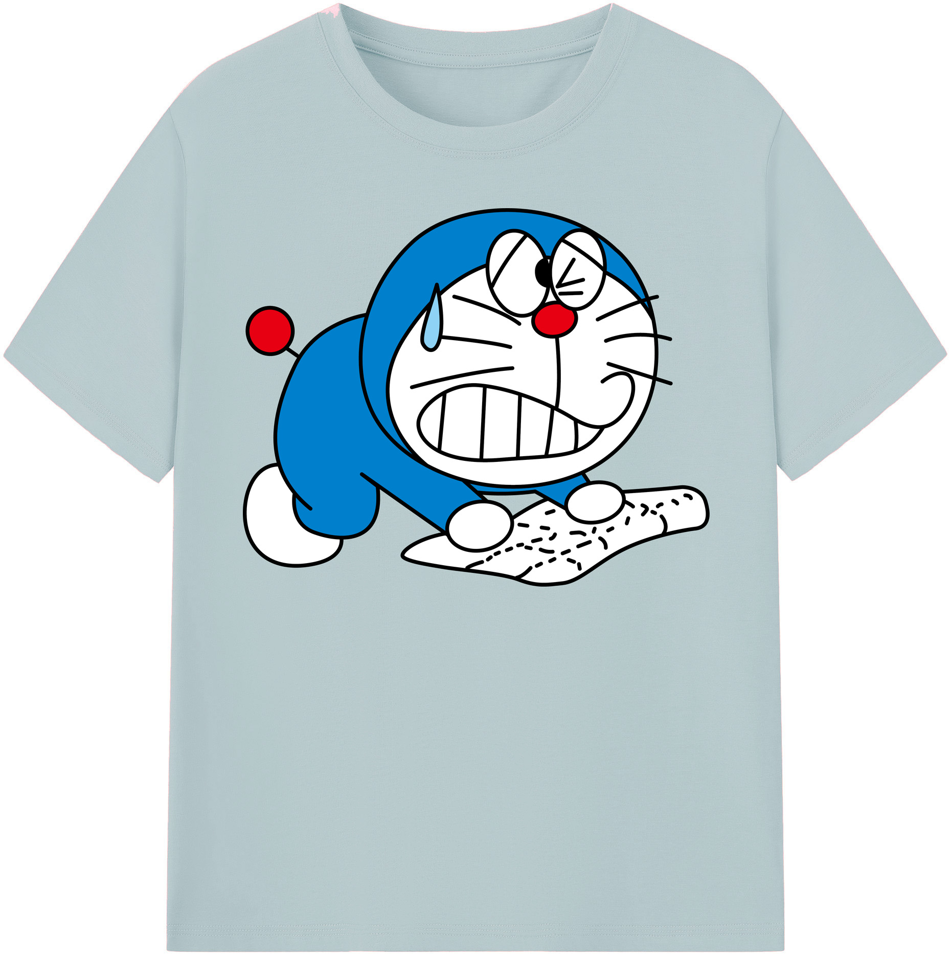 （画像用） ドラえもん Doraemon 綿100％半袖Tシャツ（フロントプリント）